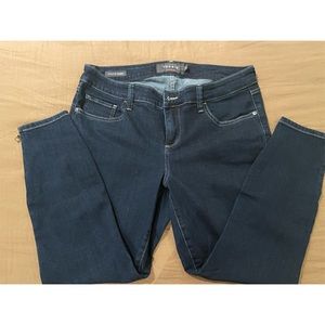 Torrid stiletto jeans with side zippers.